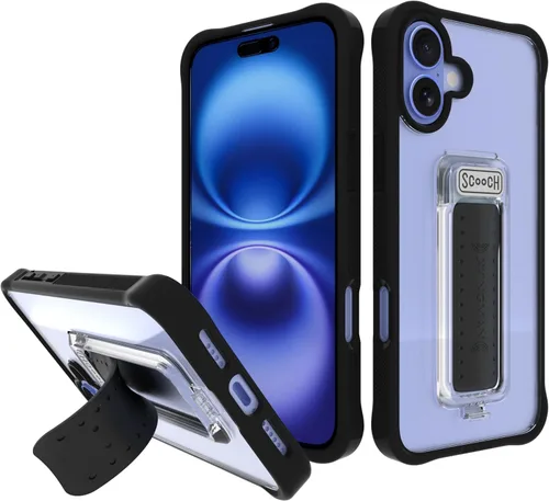Miniatura 76 de Scooch® para iPhone 15 Pro Max Funda con Soporte, Funda Kickstand Wingman 5-en-1, Protección contra Caídas de Grado Militar, Kickstand Desplegable