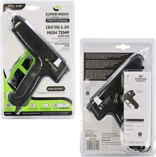 Miniatura 4 de Serie profesional HE-750W pistola de pegamento caliente de alta temperatura de tamaño completo de 80 vatios