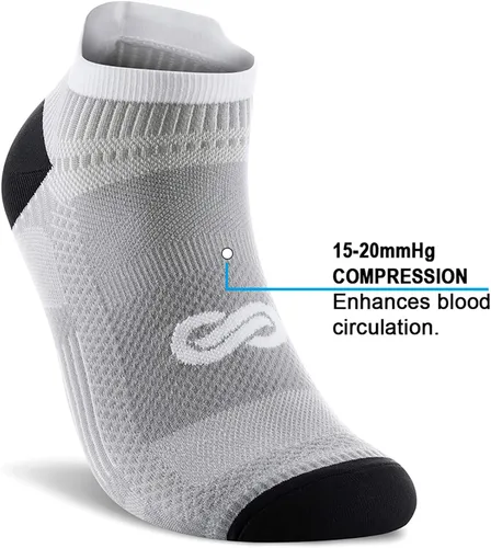 Miniatura 3 de PAPLUS Ankle Compression Sock for Men and Women 246 Pairs Low Cut Compression Running Sock with Ankle Support