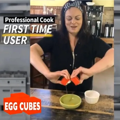 Miniatura 2 de Abridor de huevos y cubos de huevos, herramienta fácil y segura para galletas de huevos, separador de huevos y cortador de cáscara, divisor