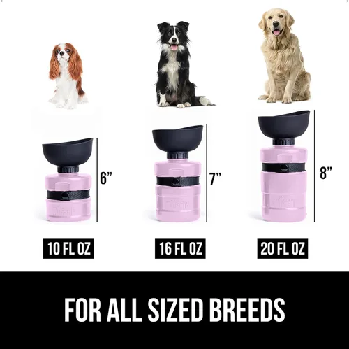 Miniatura 6 de GORILLA GRIP Botella de Agua para Perros, Dispensador de Tazón de Agua Portátil para Perros, Botellas Exprimibles de Viaje para Mascotas a Prueba
