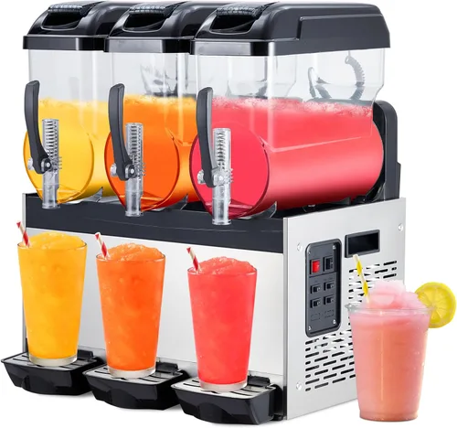 Miniatura 8 de Acekool Máquina comercial de margarita, batido de margarita congelada de 24L/6.4 galones, autolimpiante, máquina de granizado de acero inoxidable