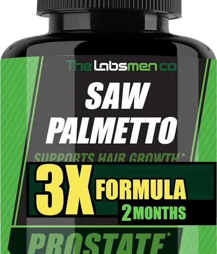 3X Formula - Suplementos naturales para la salud de la próstata para hombres, Saw Palmetto para reducir los viajes nocturnos al baño + el