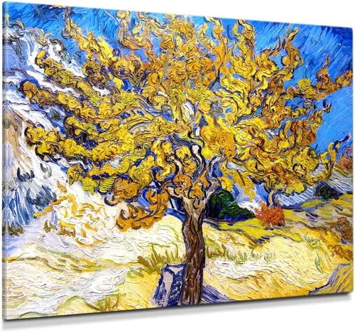 Miniatura 64 de Serie de pinturas de Vincent Van Gogh (favoritos). Reproducción de arte clásico de Van Gogh, impreso en lienzo Noche estrellada