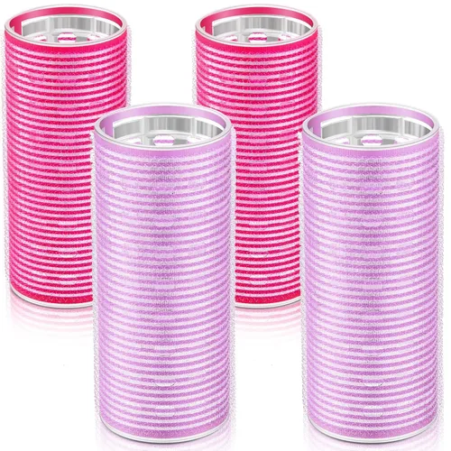 Miniatura 15 de WILLBOND 4 Piezas Rodillos para Cabello Largo para Flequillo Rizadores de Núcleo de Aluminio Rodillo Térmico de Autoagarre para Cabello Largo