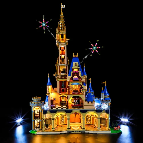 Miniatura 4 de BRIKSMAX Kit de iluminación LED para LEGO-43222 Disney Castle (versión de control remoto), compatible con el modelo de bloques de construcción