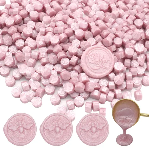 Miniatura 15 de 600 cuentas de cera amarilla, pellets de cera de sellado premium para sellos de sellos, invitación de boda, sobre de cartas, decoraciones de Amarillo