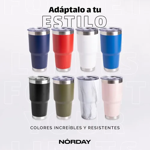 Miniatura 6 de NORDAY Vaso con tapa, 30 onzas, vaso aislado de coral, vasos de acero inoxidable, doble pared aislada al vacío, taza de café de viaje