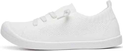 Miniatura 7 de ALTOCIS Women's Knit Slip On Sneakers Ladies Elastic LowTopFlats Lightweight Breathe Mesh Fashion Sneakers Cute Flying Woven Loafers