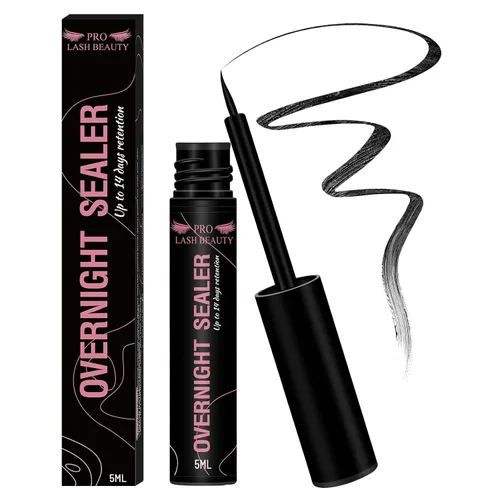 Sellador Overnight Sealer para pestañas en grupo que te puedes aplicar tu misma. Prolonga la duración de tus extensiones 14 días y es fácil de