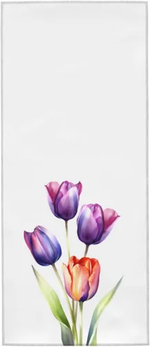 Miniatura 10 de Divertidos toallas de mano suaves de conejo de Pascua, toalla de baño, decorativa, multiusos para yoga, baño, hotel, gimnasio, 12 x 27.5 pulgadas