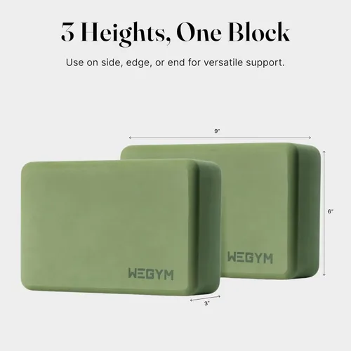 Miniatura 4 de WeGym Yoga blocks with Anti-Slip, Comfortable Grip, Sturdy Sides for Secure Workouts at Home, for Yoga, and Pilate Training