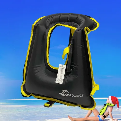 Miniatura 7 de Chaleco de esnórquel para adultos, chaleco de natación inflable para mujeres/hombres, chalecos de natación para kayak, remo, pesca, surf, esnórquel