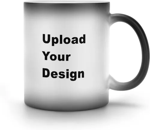 Miniatura 3 de Taza de café personalizada que cambia de color de 11 onzas, taza mágica de cerámica con imagen o texto, sensible al calor, de dos caras, divertida