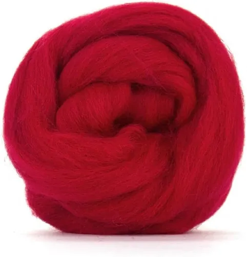 Miniatura 20 de Revolution Fibers Lana Corriedale teñida 8.2 onzas de parte superior de lana peinada de primera calidad 26 micras, 100% lana Corriedale pura
