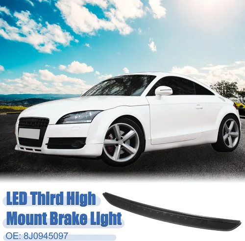Miniatura 2 de X AUTOHAUX Alto nivel tercer freno trasero luz de freno 8J0945097 para Audi TT 2.0L A/T Quattro Base Convertible 2009-2011 2014-2015 Negro