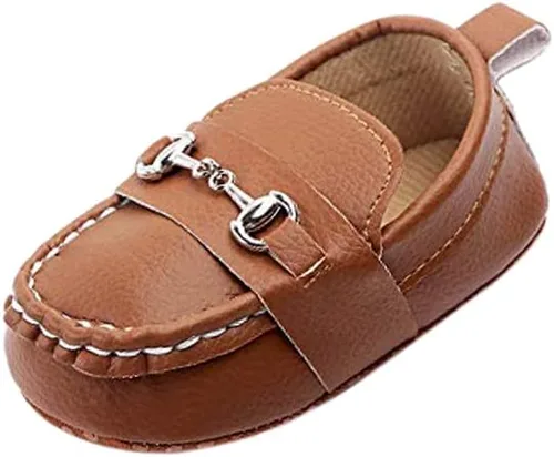 QIETION Mocasines para bebés recién nacidos, para niños y niñas, zapatos de cuna con suela suave, antideslizantes, perfectos para bautizogateoboda