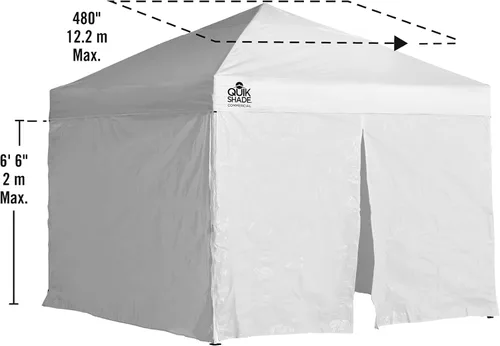 Miniatura 4 de Quick Shade set de paredes para toldo instantáneo de 10 x 10 pies con entrada con cremallera
