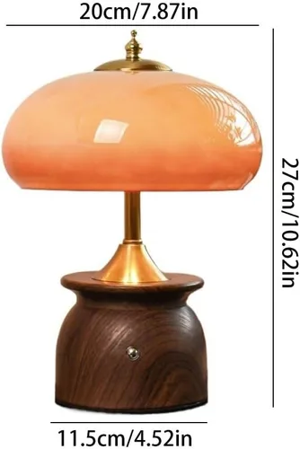 Miniatura 2 de Lamp for Desk Retro Atmosphere Glass Night Light Creative Medieval Style Table Lamp Bedroom Bedside Lamp Desk Lamps for Home Office