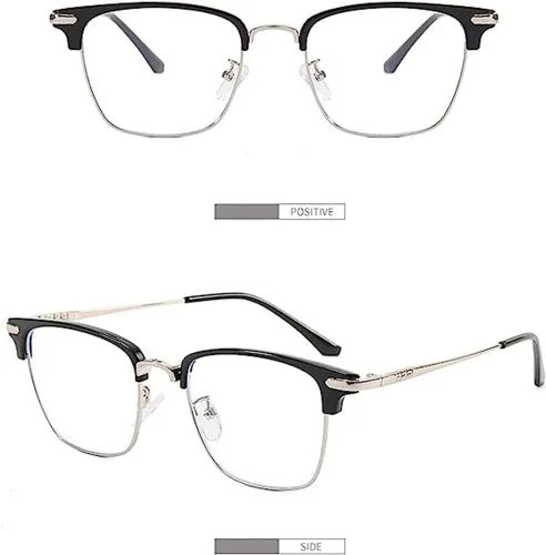 Miniatura 2 de Gafas de media montura para miope, lentes retro de metal para hombres y mujeres