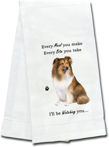 Miniatura 7 de Border Collie - Toallas de cocina suaves, altamente absorbentes, regalos de Border Collie, para platos y paños de cocina, reutilizables, de secado