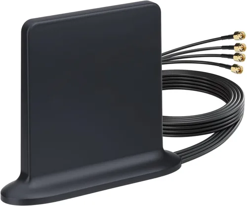 Bingfu Antena 5G 4G LTE Dual Band MIMO Montaje Magnético SMA Antena Masculina para Hotspot Módem Teléfono Módem Celular Módem Enrutador inalámbrico