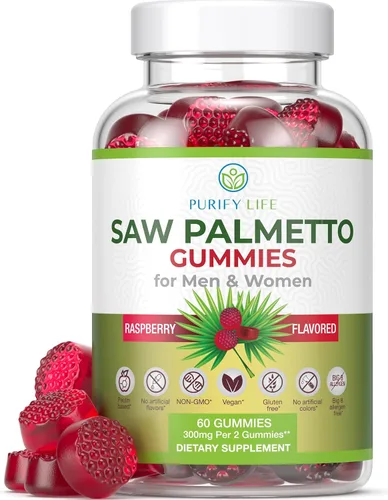 Gomitas Saw Palmetto para hombres y mujeres, suplemento de extracto de palma enana americana para apariencia del cabello, equilibrio hormonal y