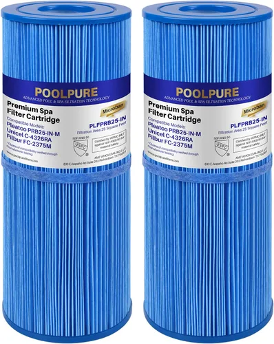 Miniatura 10 de POOLPURE Filtro de bañera de hidromasaje PLFPRB25-IN reemplazar a Unicel C-4326, Guardian 413-106, Filbur FC-2375, FC-2370, 3005845, 17-2327