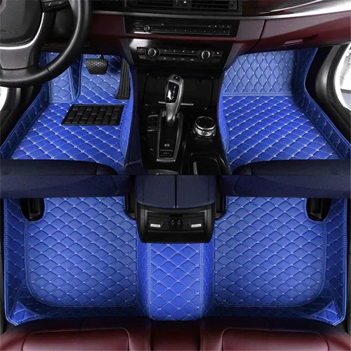 Miniatura 5 de Alfombrillas de cuero de protección personalizadas para todo tipo de clima, aptas para automóviles, sedán, SUV, automóvil deportivo, tapete Negro