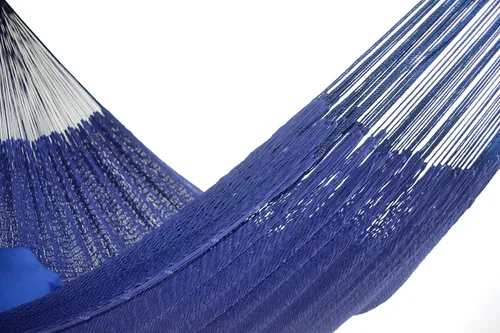 Miniatura 6 de HAMMOCKS RADA. - Cuerda de algodón más gruesa - Estilo maya (azul oscuro)