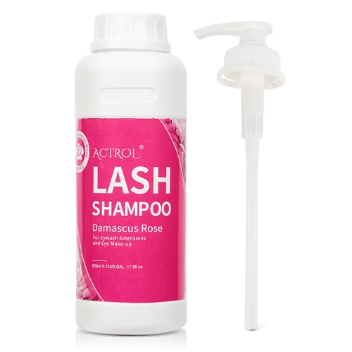 Miniatura 16 de ACTROL Limpiador de extensiones de pestañas Cherry Blossom 2L Natural Lash Extension Shampoo Professional Eyelid Foaming Cleanser Parabenos &