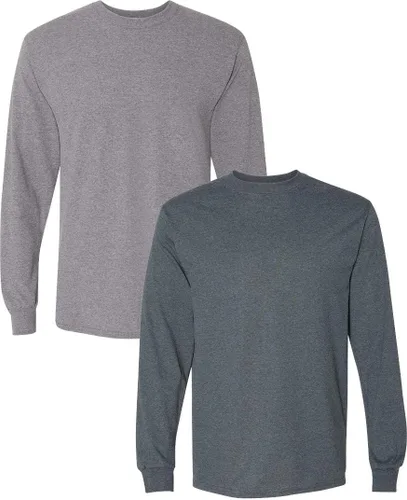 Miniatura 31 de Gildan - Camiseta DryBlend de manga larga para adulto, estilo G8400, paquete de 2