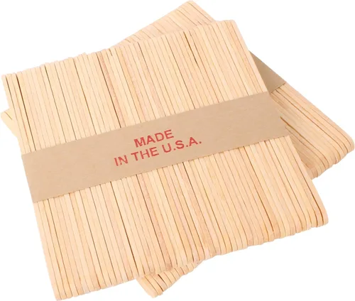 Miniatura 3 de Food Grade Popsicle Sticks Bulk Pack 100, 250, 500, 1000 Count by American Ice Pops Wood Ice Cream Sticks for Treats Small Wooden Sticks Natural