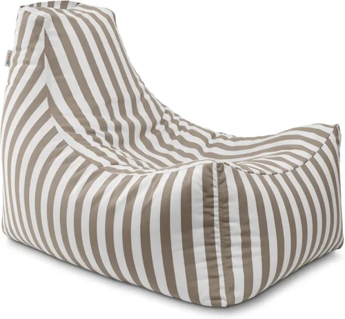 Miniatura 34 de Jaxx Juniper - Puf para exteriores, silla de patio y sala junto a la piscina, rayas blancas y negras