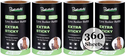 Miniatura 10 de Recambios de rodillo de pelusa de 4 pulgadas solo para Scotch Brite, repuestos de rodillo de pelusa para limpieza diaria, paquete de 4, recogida