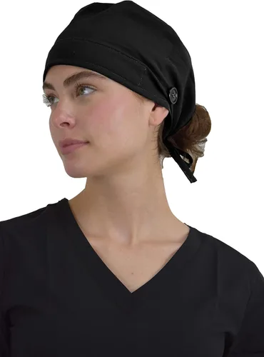Miniatura 6 de 3-Pack Scrub Caps with Buttons Adjustable Working Hats for Women Men One Size GT Performance
