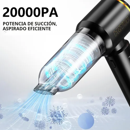 Miniatura 2 de Aspiradora de Mano, Aspiradora de Coche, Aspiradora Portátil Recargable de 20000PA de Alta Potencia 4-en-1 con Motor Sin Escobillas, Aspiradora