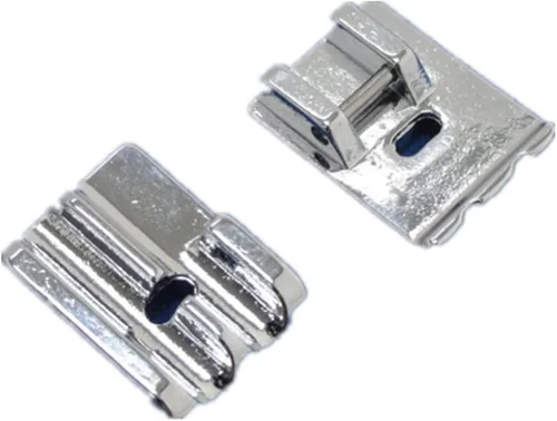 Hemobllo 2 piezas de accesorios para máquina de coser, prensatelas, máquina de coser para pies para bordar pies, volantes, pie de costura, máquinas