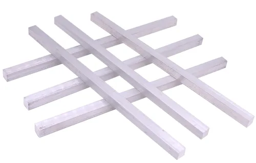 Miniatura 2 de 6 piezas de barra plana cuadrada de aluminio de 1/2 x 1/2 pulgadas, 12 pulgadas de largo, 0.5 pulgadas, placa de uso general 6061, molino sólido