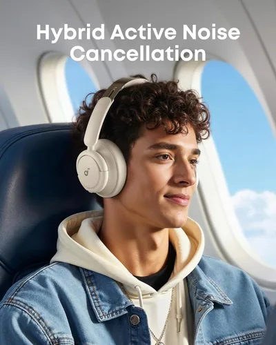 Miniatura 3 de Soundcore Q30 by Anker, auriculares híbridos con cancelación activa de ruido, múltiples modos, audio de alta resolución, ecualizador personalizado a