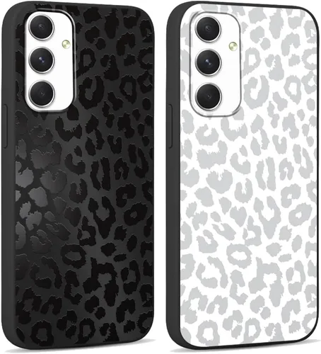 Miniatura 54 de 2 Pack Funda con lindo estampado de chita para Samsung Galaxy S22 Ultra 5G de 6.8", Fundas con patrón de leopardo de lujo, diseño de silicona suave