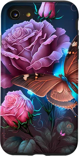 Miniatura 18 de Family Butterfly Rose Flower Firefly PC Case for iPhone 17