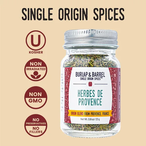 Miniatura 4 de Burlap & Barrel Herbes de Provence - Mezcla icónica de hierbas cultivadas y mezcladas en Francia - Condimento Herbes de Provence - Como se ve