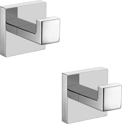 Miniatura 21 de Nolimas Gancho para toallas de baño de acero inoxidable a prueba de óxido, gancho para toallas para colgar en la pared, cuadrado para inodoro, Negro