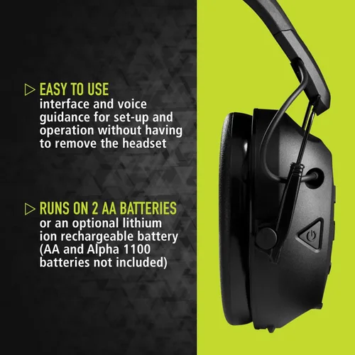 Miniatura 9 de Peltor Sport Tactical 500 - Orejeras de protección auditiva Bluetooth, clasificación de reducción de ruido de 25 dB, auriculares electrónicos