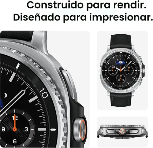 Miniatura 2 de Samsung Galaxy Watch 8 Classic (2025) - Reloj inteligente Bluetooth de 46 mm, diseño de cojín, bisel giratorio, botón rápido, entrenador de dormir