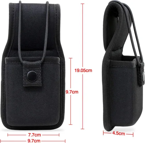 Miniatura 2 de Funda para radio Walkie Talkie para cinturón de servicio de nailon compatible con MOTOROLA MT500, MT1000, MTS2000 y modelos similares