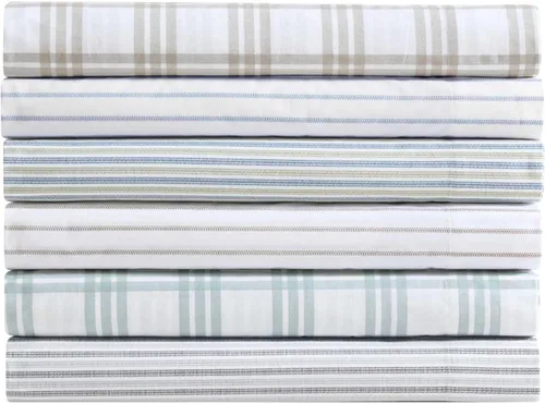 Miniatura 7 de Eddie Bauer - Juego de sábanas tamaño King, juego de ropa de cama de percal de algodón, súper suave y juego de cama, certificado Oeko-Tex