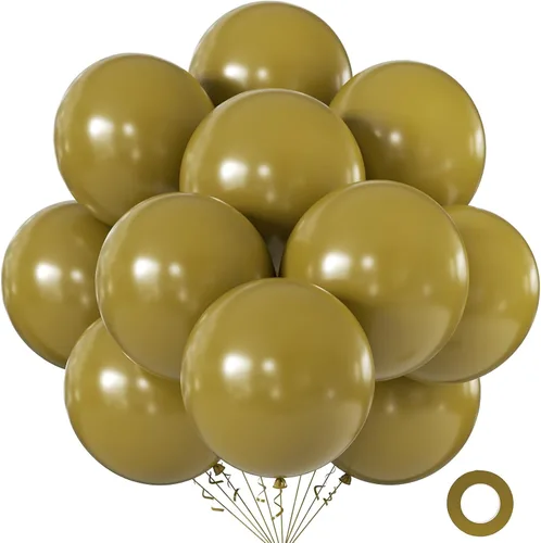 Miniatura 25 de KALOR Globos color morado ceniza de 18 pulgadas, 10 globos de látex mate, globos redondos grandes para bodas, baby shower, fiestas de cumpleaños