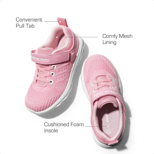 Miniatura 5 de DREAM PAIRS Zapatos deportivos para niños y niñas, tenis para correr y escuela, para niños pequeños y grandes